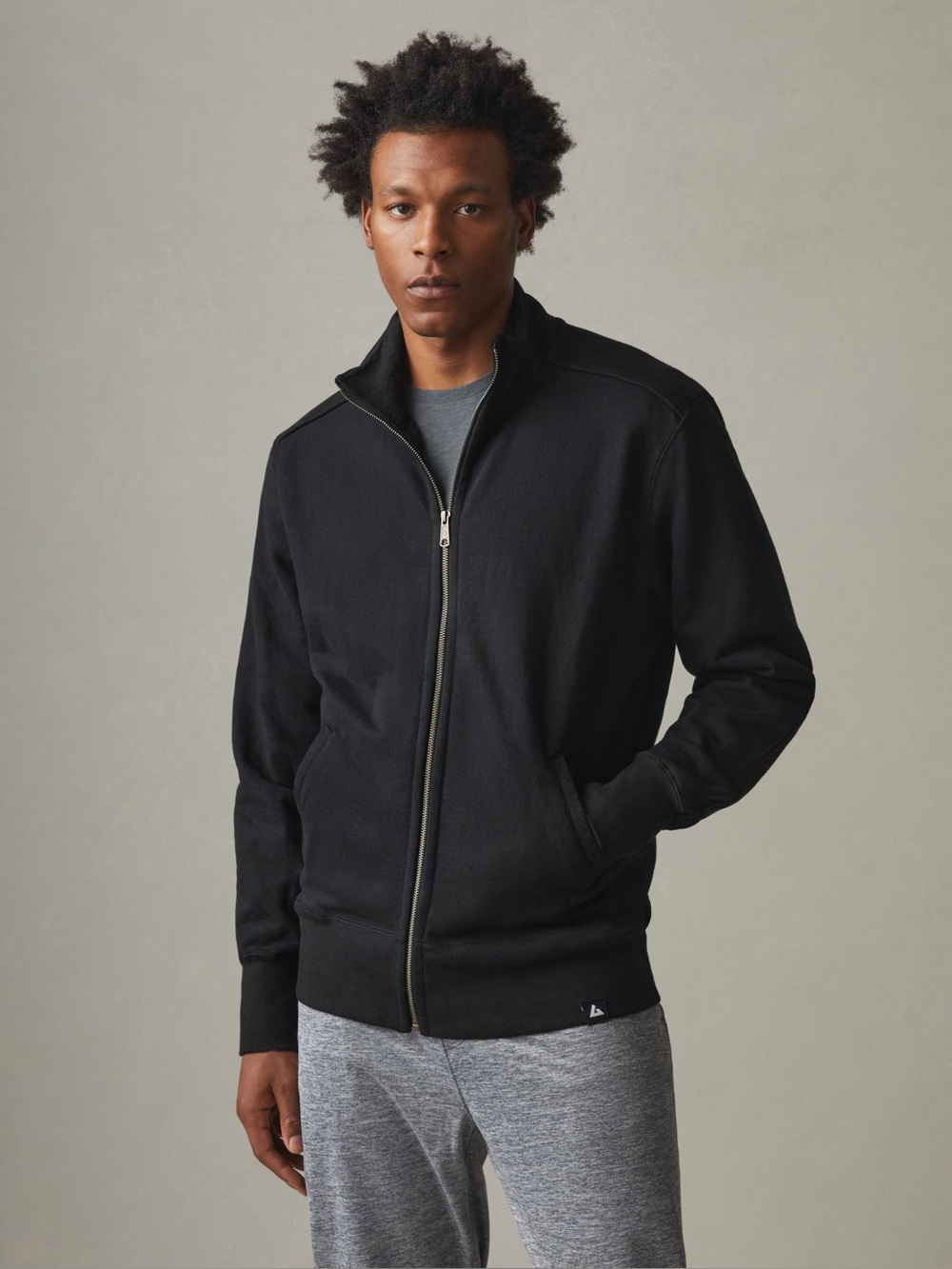 American Giant Moto Full Zip in Brown